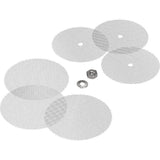 Set de grilles standard de rechange pour diffuseur d'arômes Volcano à vanne solide (3 grilles supérieures, 3 grilles inférieures, 1 écrou et 1 rondelle) - maille normale