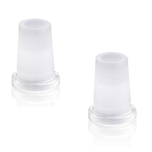Glazen adapter 10/14 met matte 14mm male verbinding