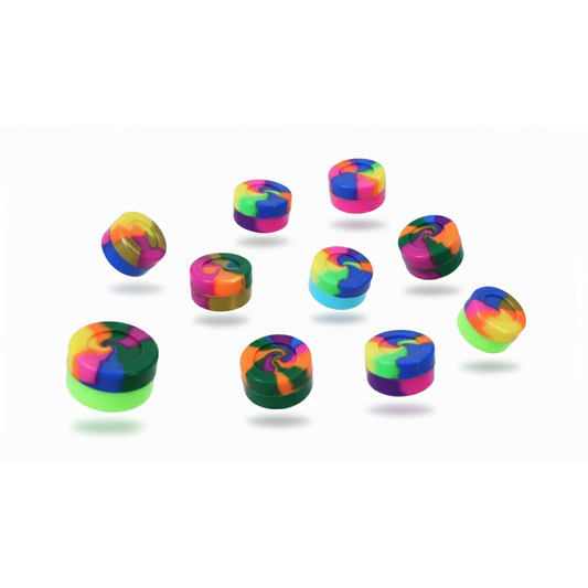 Apex Pods : mini contenants Étui de transport - Mini pots en silicone pour herbes sèches - Rangement de voyage résistant à l'écrasement