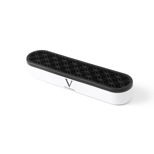 Organisateur de bureau pour embouts buccaux en verre, tubes et Accessoires pour vaporisateurs d’herbes sèches, intérieur en silicone flexible