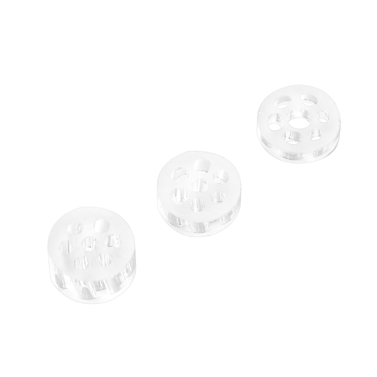 Glass Tube stem Backspacer Set voor XMax V3 Pro & XLux Roffu, 2mm, 3mm, 5mm Spacers, Pakje van 3