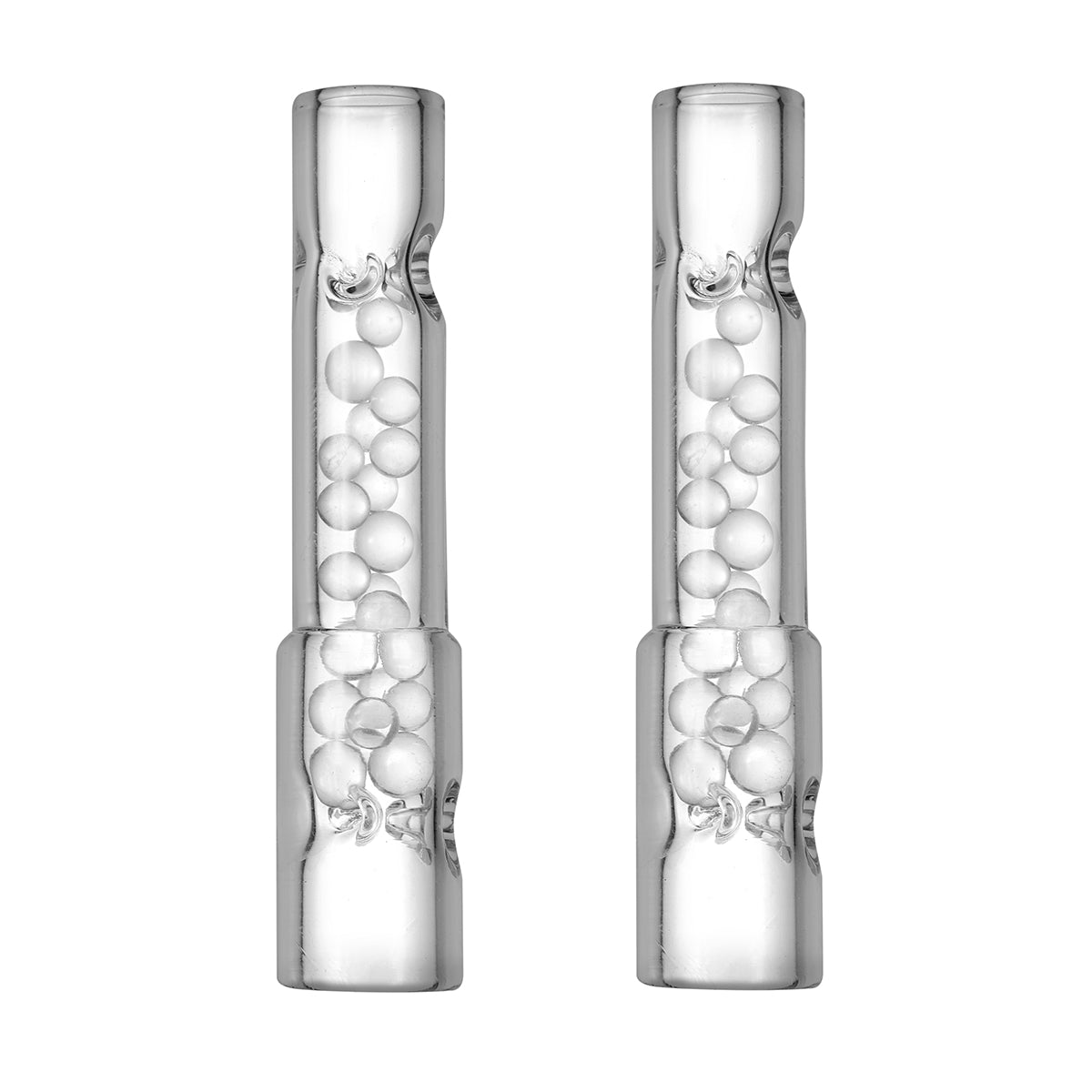 L’Embout buccal de refroidissement en verre « Glacier » avec perles (70 mm) pour Arizer Solo 3 et Air Max