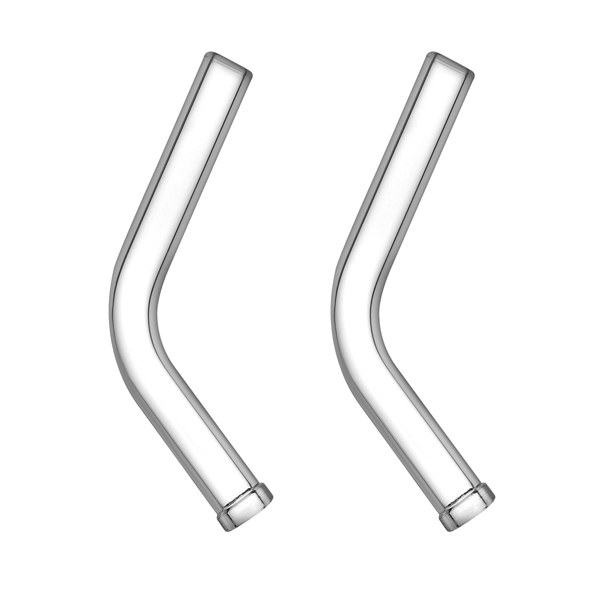 Long Angled glazen stem voor XMAX V3 Pro and XMAX V4 Pro Vaporizers, 110mm, Pakje van 2