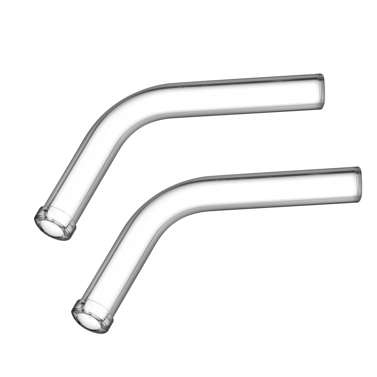 Long Angled glazen stem voor XMAX V3 Pro and XMAX V4 Pro Vaporizers, 110mm, Pakje van 2