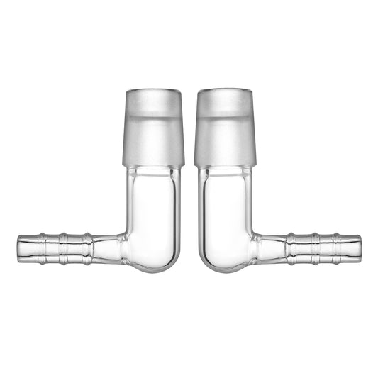 Adaptateur secteur coudé en verre pour microdosage avec Grille intégrée encastrée pour Arizer XQ2 et Extreme Q, Lot de 2