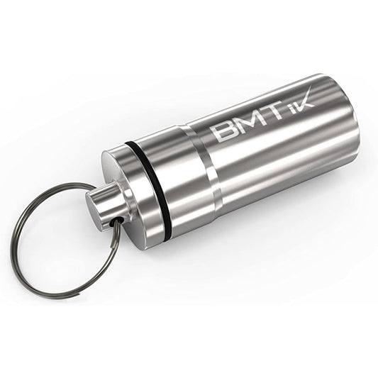Mini capsule anti-odeurs, en aluminium usiné, argentée