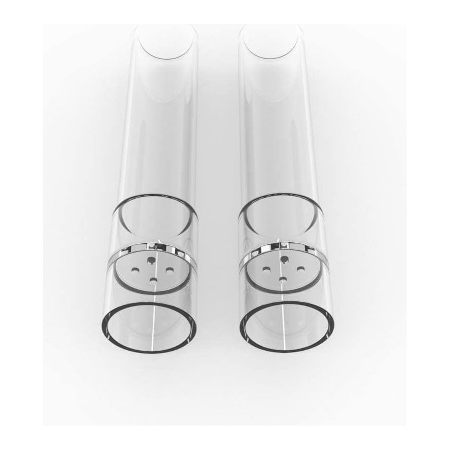 L’Embout buccal en verre court classique (70mm, Lot de 2) pour Arizer Solo 3 et Air Max