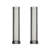 Kort zwart gearceerd glazen mondstuk voor XMAX V3 Pro en XMAX V4 Pro, 60mm, Pakje van 2
