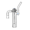 De 'Steel Stream' XL bubbler (dubbele koeling) voor Arizer Solo 3 en Air Max