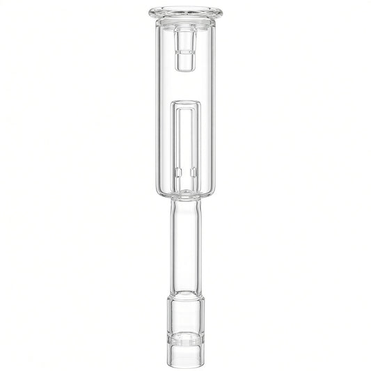 Bubbler à eau Pop-Top en verre borosilicaté transparent, couvercle-embout en place
