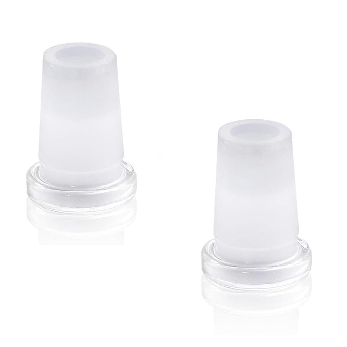 Glazen adapter 10/14 met matte 14mm male verbinding
